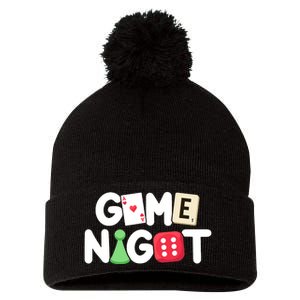 Game Night Host Board Games Trivia Night Team Women Men Pom Pom 12in Knit Beanie