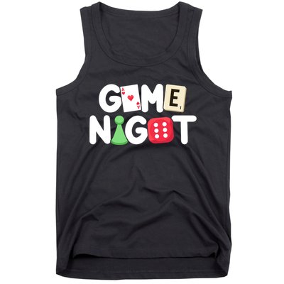 Game Night Host Board Games Trivia Night Team Women Men Tank Top