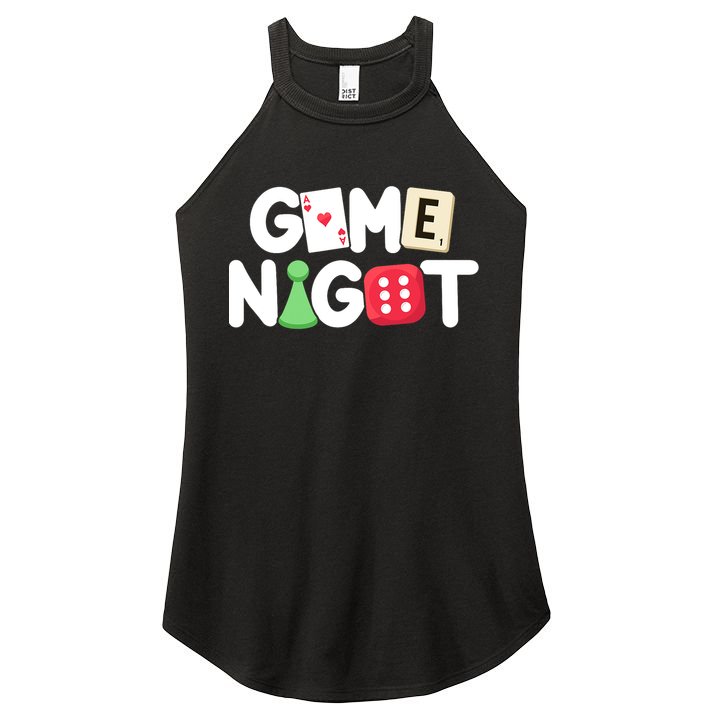 Game Night Host Board Games Trivia Night Team Women Men Women's Perfect Tri Rocker Tank