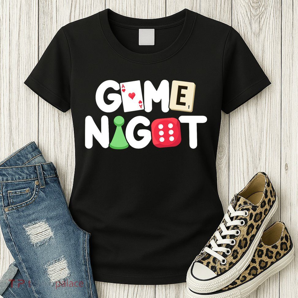 Game Night Host Board Games Trivia Night Team Women Men Womens T-Shirt