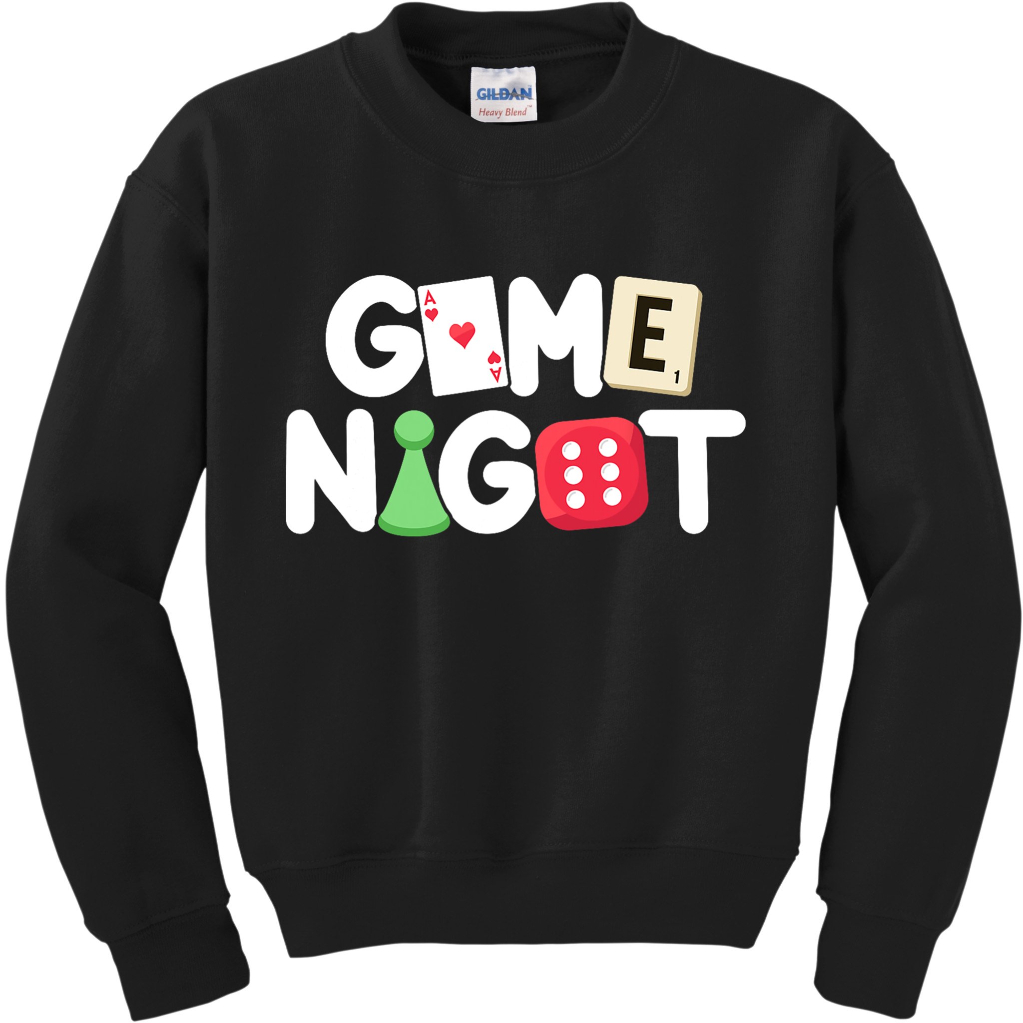 Game Night Host Board Games Trivia Night Team Women Men Kids Sweatshirt