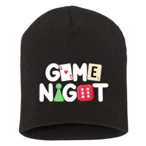 Game Night Host Board Games Trivia Night Team Women Men Short Acrylic Beanie