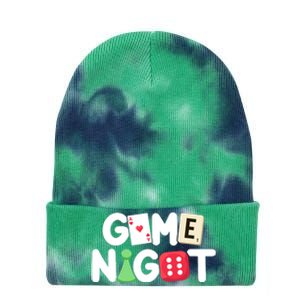 Game Night Host Board Games Trivia Night Team Women Men Tie Dye 12in Knit Beanie