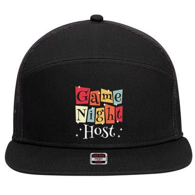 Game Night Host 7 Panel Mesh Trucker Snapback Hat