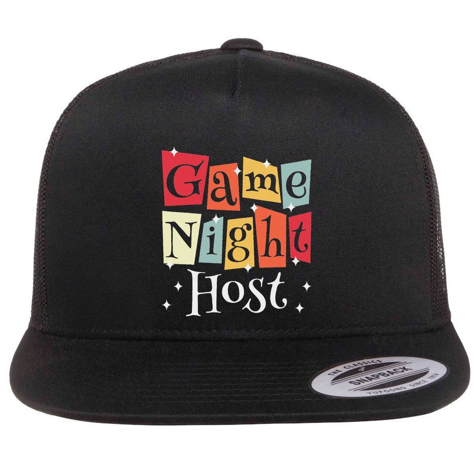 Game Night Host Flat Bill Trucker Hat