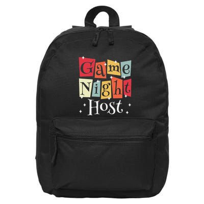 Game Night Host 16 in Basic Backpack