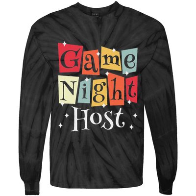 Game Night Host Tie-Dye Long Sleeve Shirt