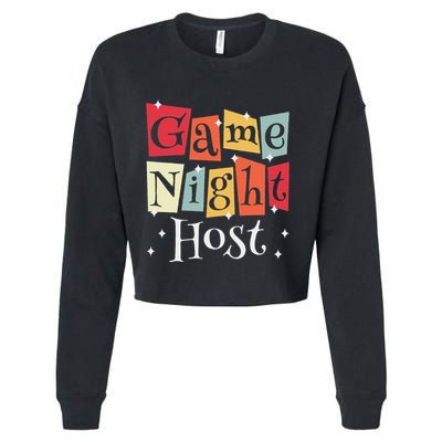 Game Night Host Cropped Pullover Crew