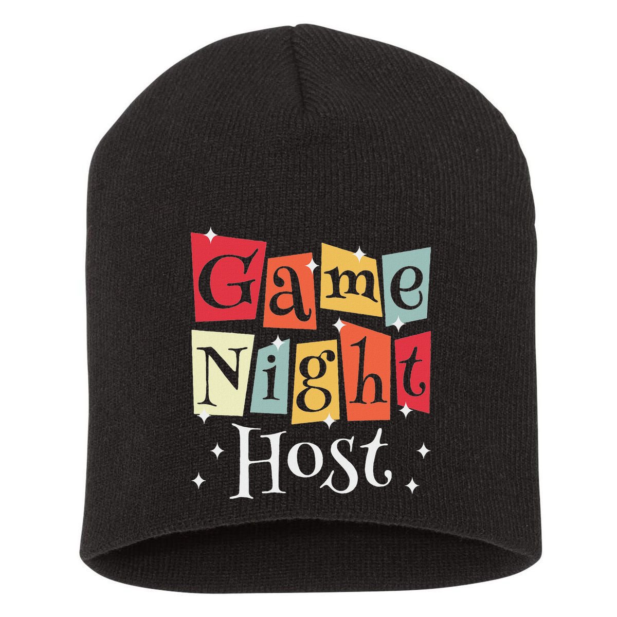 Game Night Host Short Acrylic Beanie