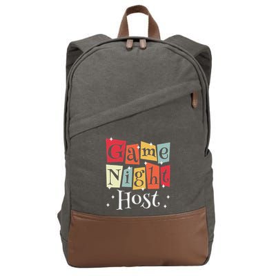 Game Night Host Cotton Canvas Backpack