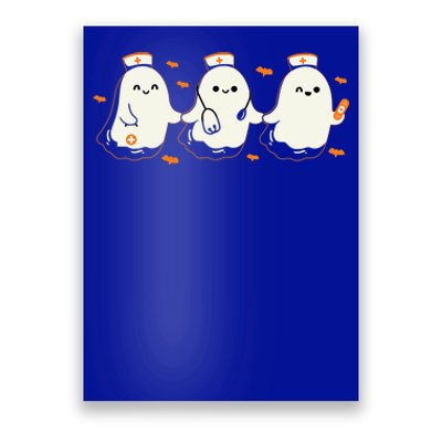 Ghost Nurses Halloween Crew Funny Costume Scrub Top Gift Poster