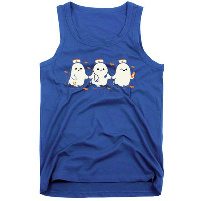 Ghost Nurses Halloween Crew Funny Costume Scrub Top Gift Tank Top