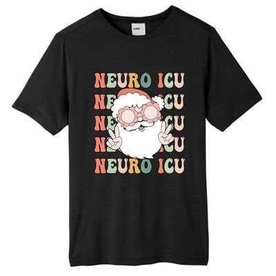 Groovy Neuro Icu Christmas Neurology Squad Secret Santa Gift Tall Fusion ChromaSoft Performance T-Shirt