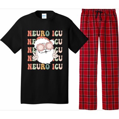 Groovy Neuro Icu Christmas Neurology Squad Secret Santa Gift Pajama Set