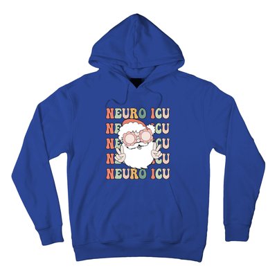 Groovy Neuro Icu Christmas Neurology Squad Secret Santa Gift Hoodie