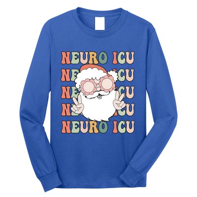 Groovy Neuro Icu Christmas Neurology Squad Secret Santa Gift Long Sleeve Shirt