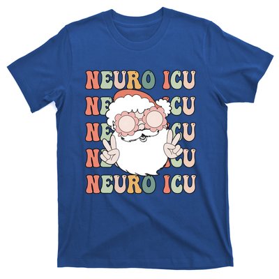 Groovy Neuro Icu Christmas Neurology Squad Secret Santa Gift T-Shirt