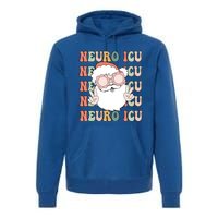 Groovy Neuro Icu Christmas Neurology Squad Secret Santa Gift Premium Hoodie