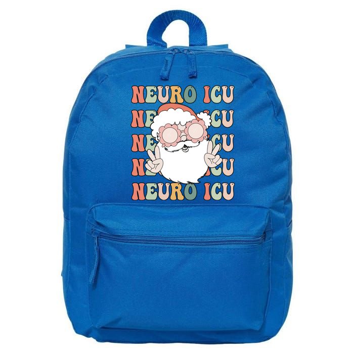 Groovy Neuro Icu Christmas Neurology Squad Secret Santa Gift 16 in Basic Backpack