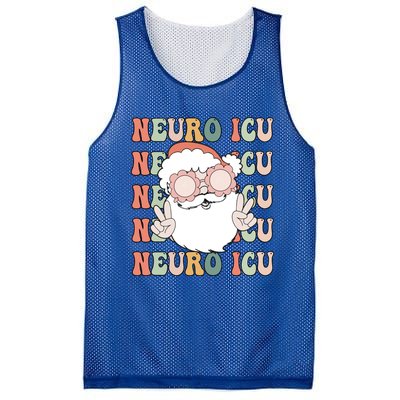 Groovy Neuro Icu Christmas Neurology Squad Secret Santa Gift Mesh Reversible Basketball Jersey Tank