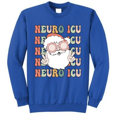 Groovy Neuro Icu Christmas Neurology Squad Secret Santa Gift Tall Sweatshirt