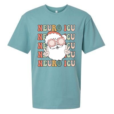 Groovy Neuro Icu Christmas Neurology Squad Secret Santa Gift Sueded Cloud Jersey T-Shirt