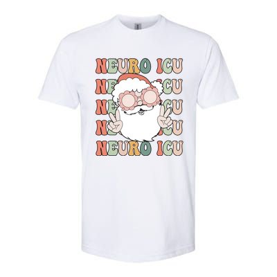 Groovy Neuro Icu Christmas Neurology Squad Secret Santa Gift Softstyle CVC T-Shirt