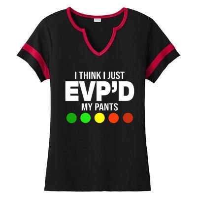 Greg Newkirk I Think I Just Evpd My Pants Ladies Halftime Notch Neck Tee