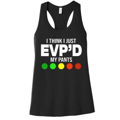 Greg Newkirk I Think I Just Evpd My Pants Women's Racerback Tank