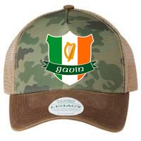 Gavin Name Irish Gift Irish Flag Harp Crest Legacy Tie Dye Trucker Hat