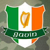 Gavin Name Irish Gift Irish Flag Harp Crest Legacy Tie Dye Trucker Hat