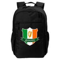 Gavin Name Irish Gift Irish Flag Harp Crest Backpack
