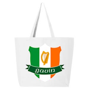 Gavin Name Irish Gift Irish Flag Harp Crest 25L Jumbo Tote