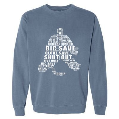 Gift Novelty Ice Hockey Goalie Shut Out Funny Great Gift Garment-Dyed Sweatshirt