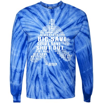 Gift Novelty Ice Hockey Goalie Shut Out Funny Great Gift Tie-Dye Long Sleeve Shirt