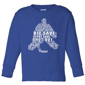 Gift Novelty Ice Hockey Goalie Shut Out Funny Great Gift Toddler Long Sleeve Shirt