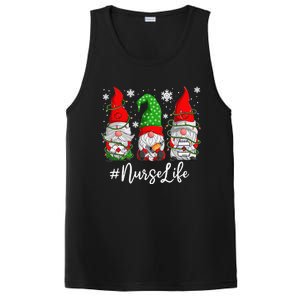 Gnomes Nurse Life Funny Christmas Holiday Funny PosiCharge Competitor Tank