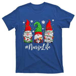 Gnomes Nurse Life Funny Christmas Holiday Funny T-Shirt