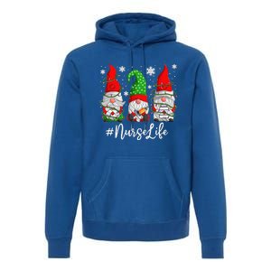 Gnomes Nurse Life Funny Christmas Holiday Funny Premium Hoodie