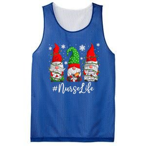 Gnomes Nurse Life Funny Christmas Holiday Funny Mesh Reversible Basketball Jersey Tank