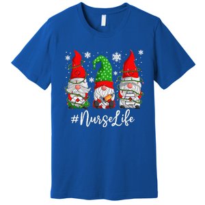 Gnomes Nurse Life Funny Christmas Holiday Funny Premium T-Shirt