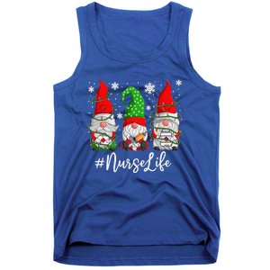 Gnomes Nurse Life Funny Christmas Holiday Funny Tank Top