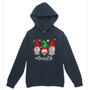 Gnomes Nurse Life Funny Christmas Holiday Funny Urban Pullover Hoodie