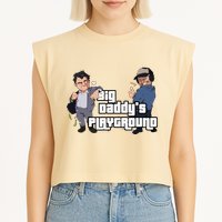 Geekvention Ned Luke Big DaddyS Playground Garment-Dyed Women's Muscle Tee