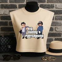Geekvention Ned Luke Big DaddyS Playground Garment-Dyed Women's Muscle Tee