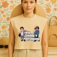 Geekvention Ned Luke Big DaddyS Playground Garment-Dyed Women's Muscle Tee