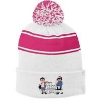 Geekvention Ned Luke Big DaddyS Playground Stripe Pom Pom Beanie