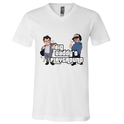Geekvention Ned Luke Big DaddyS Playground V-Neck T-Shirt
