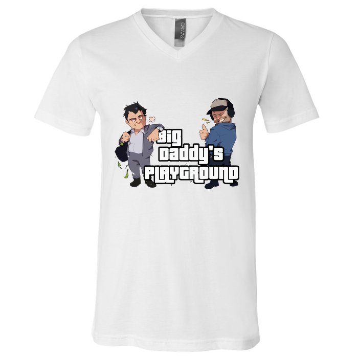 Geekvention Ned Luke Big DaddyS Playground V-Neck T-Shirt