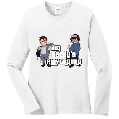 Geekvention Ned Luke Big DaddyS Playground Ladies Long Sleeve Shirt